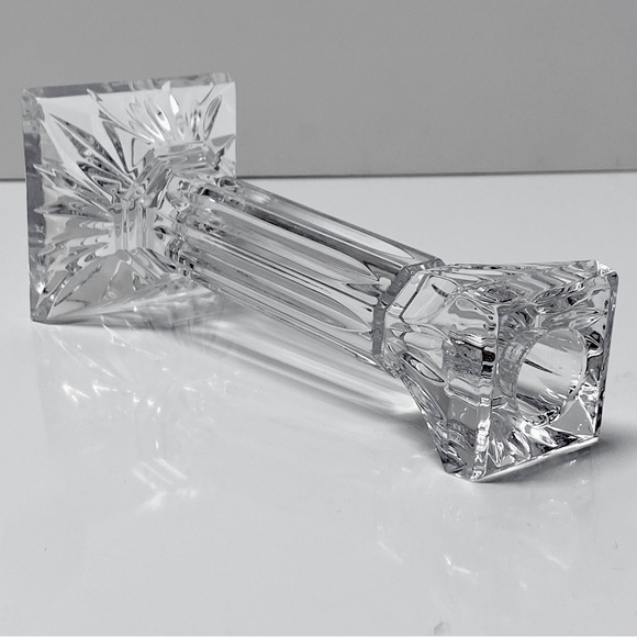 Waterford 8” Column Hand Crafted Fine Crystal Candlestick Pair - Picture 7 of 11